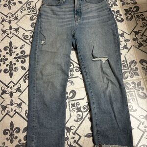 Classic Blue Distressed Women's Jeans